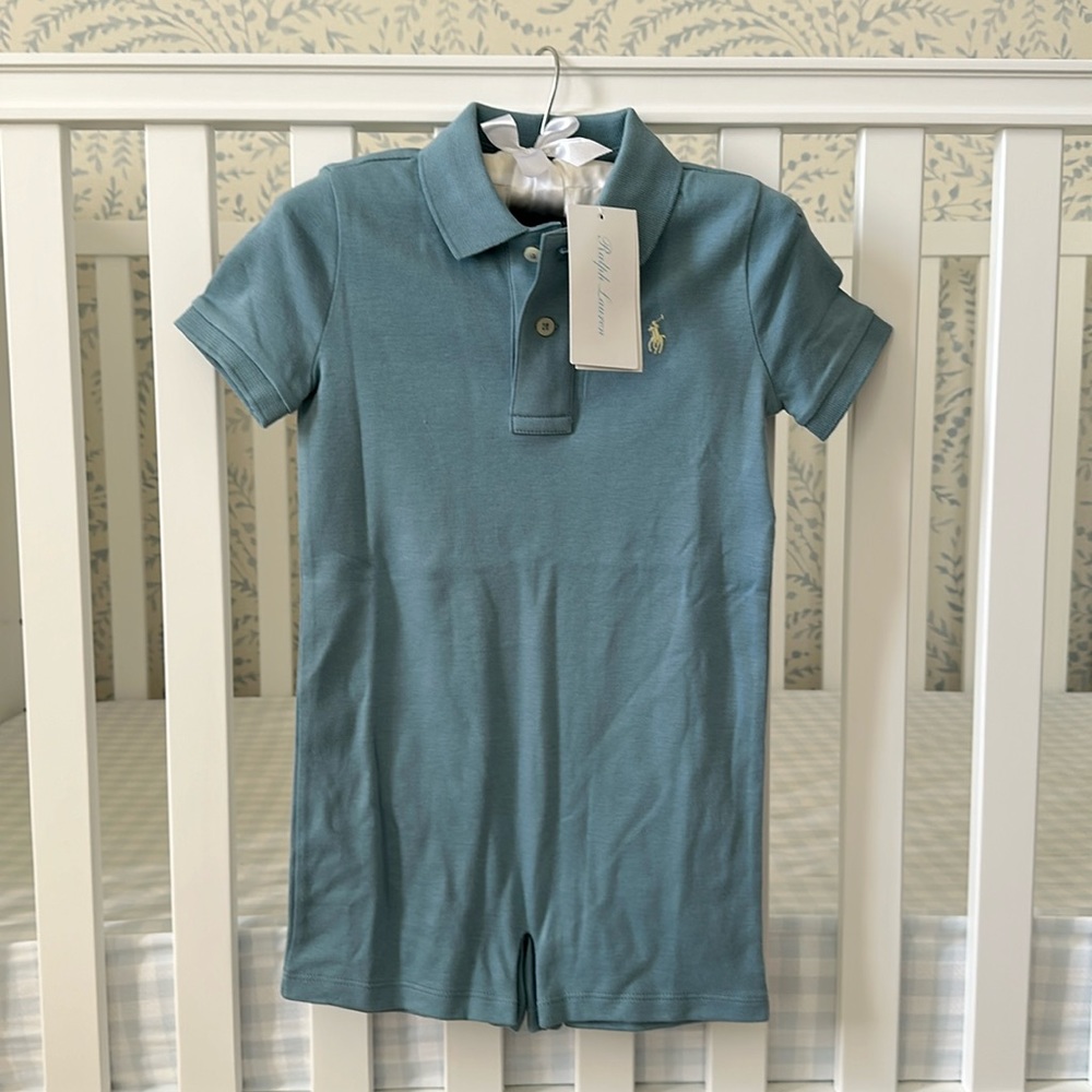 NWT Polo Ralph Lauren Soft Cotton Polo Shortall size 24 months